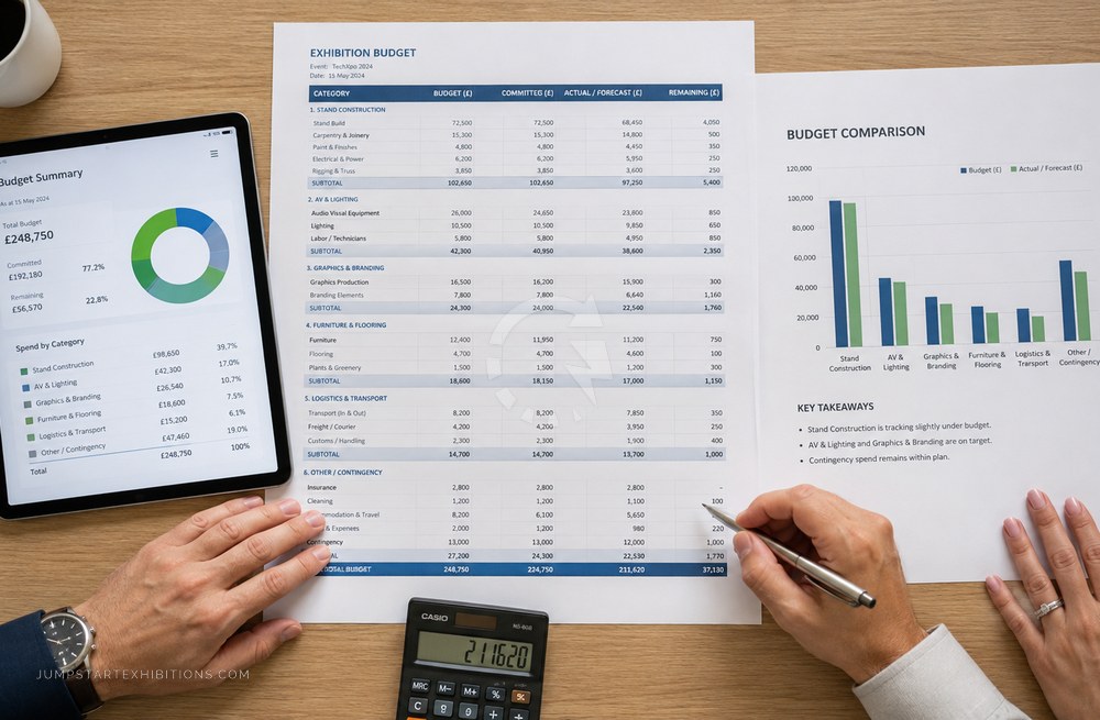 Managing the exhibition budget