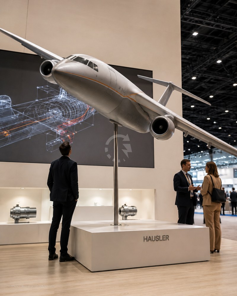 Scale model of an aircraft built for an exhibition stand