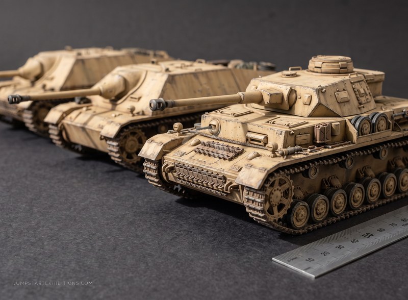 Scale models of military vehicles