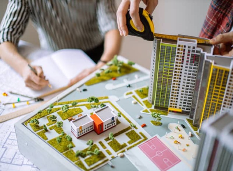Exhibition stand work for the real estate sector
