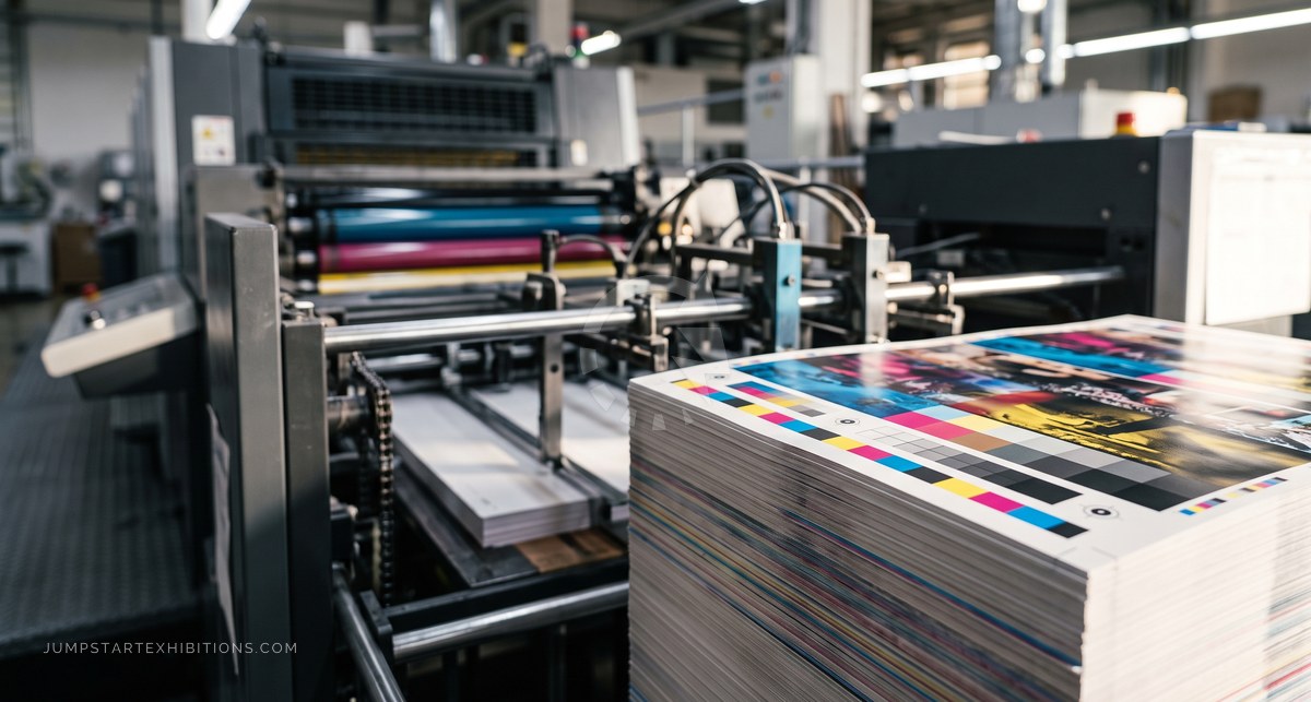 Offset press running a job